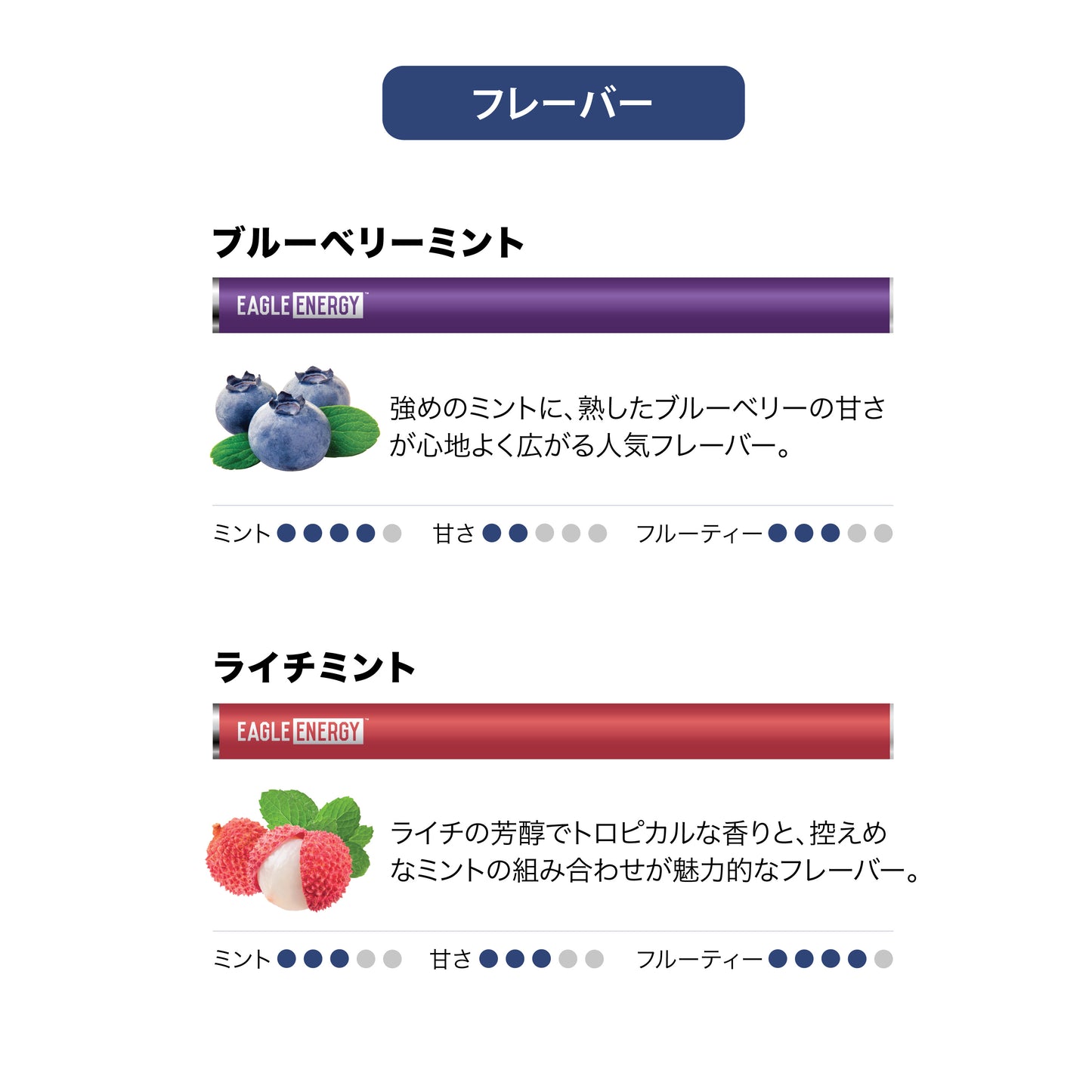 【お試しセット】ブルーベリーミント＆ライチミント